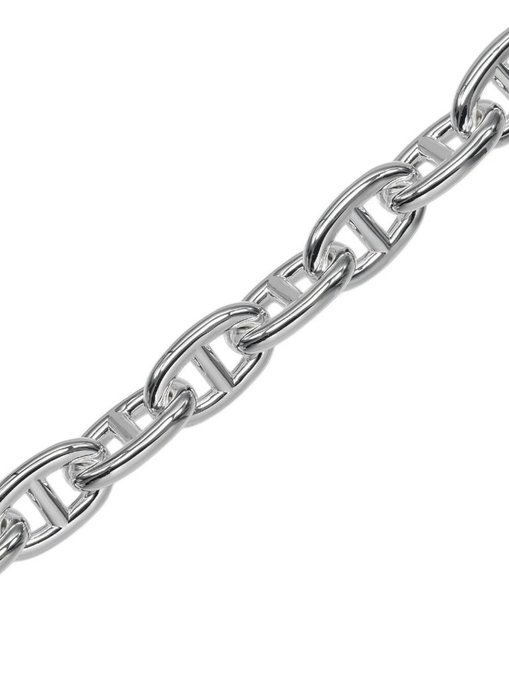 HERMES Chaine d'Ancre TGM 13 links Bracelet Silver925 121.5g Women - Picture 6 of 8